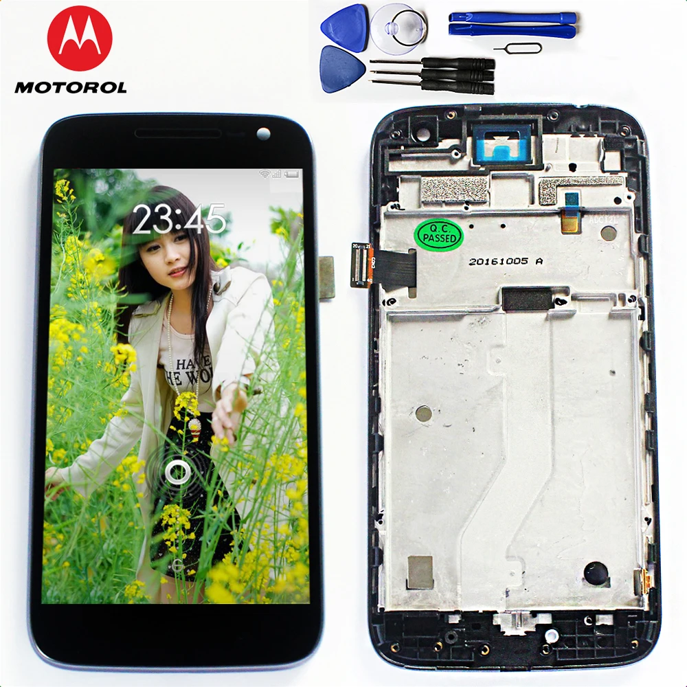 100% Tested LCD Display For Motorola Moto G4 Play Xt1603 Xt1601 touch screen Digitizer Sensor Assembly with Frame Free Tools
100% Tested LCD Display For Motorola Moto G4 Play Xt1603 Xt1601 touch screen Digitizer Sensor Assembly with Frame Free Tools