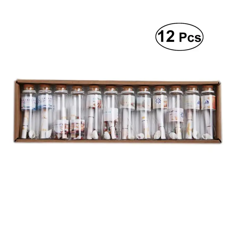 12pcs/box Vintage Sea Shell Wish Bottles Small Wooden Plug Lucky Floating Bottles (Random Style)
12pcs/box Vintage Sea Shell Wish Bottles Small Wooden Plug Lucky Floating Bottles (Random Style)