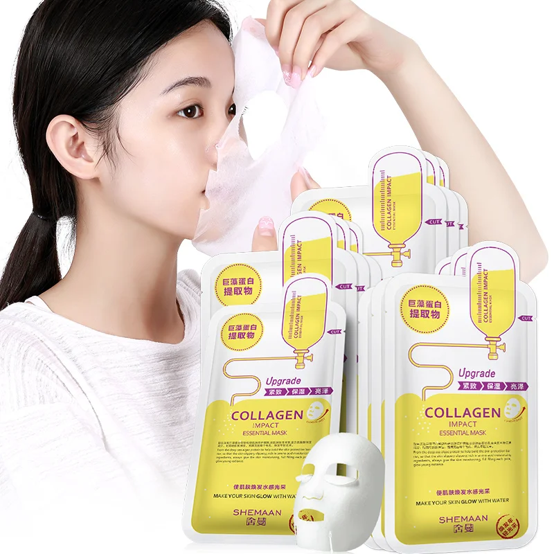 20PCS/lot Face Masks Hyaluronic Acid Facial Mask Skin Care Remove blackheads Hydrating Moisturizing korean |
