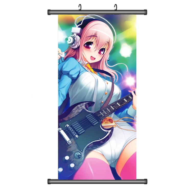 45x95 см Nitro + Супер Sonico cameltoe Сексуальная Лолита лоли мультфильм арт аниме стены