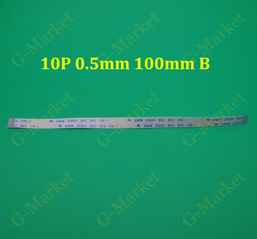 2PCS New FFC FPC 10pin flat flexible cable 0.5mm pitch forward Length 100mm 10cm Width 5.5mm Ribbon 10p Flex Cable Type B
2PCS New FFC FPC 10pin flat flexible cable 0.5mm pitch forward Length 100mm 10cm Width 5.5mm Ribbon 10p Flex Cable Type B