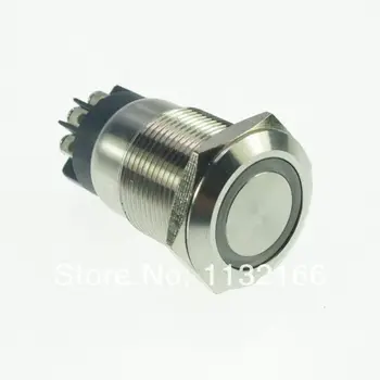 LED Color Orange 19mm Stainless Steel Ring illuminated Maintained/Latching Push Button Switch 1NO 1NC Screw Terminal Waterproof
LED Color Orange 19mm Stainless Steel Ring illuminated Maintained/Latching Push Button Switch 1NO 1NC Screw Terminal Waterproof