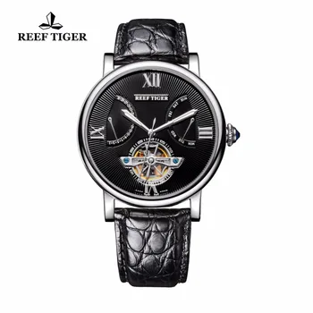 Reef Tiger/RT Tourbillon Mens Watches with Date Day Steel Designer Casual Automatic Watch Alligator Strap RGA191
Reef Tiger/RT Tourbillon Mens Watches with Date Day Steel Designer Casual Automatic Watch Alligator Strap RGA191