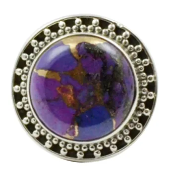 Lovegem Genuine Purple Coper Turquoise Ring 925 Sterling Silver, Size : 6, AR3312
Lovegem Genuine Purple Coper Turquoise Ring 925 Sterling Silver, Size : 6, AR3312