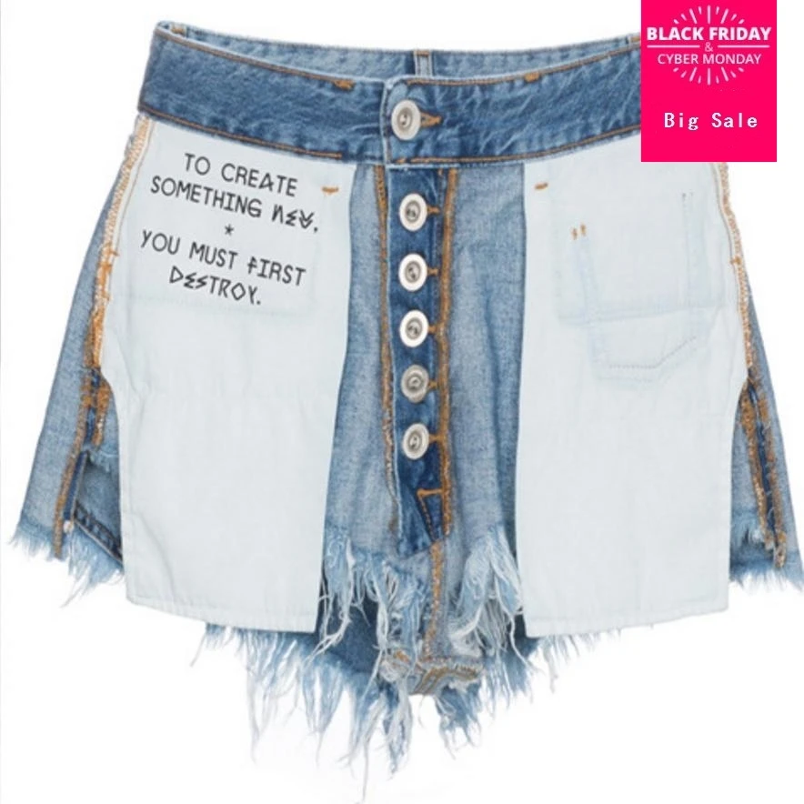 Ins hot sale negative design outer wear jean shorts female 2018 summer fashion new streetweart High waisted denim shorts L732
Ins hot sale negative design outer wear jean shorts female 2018 summer fashion new streetweart High waisted denim shorts L732