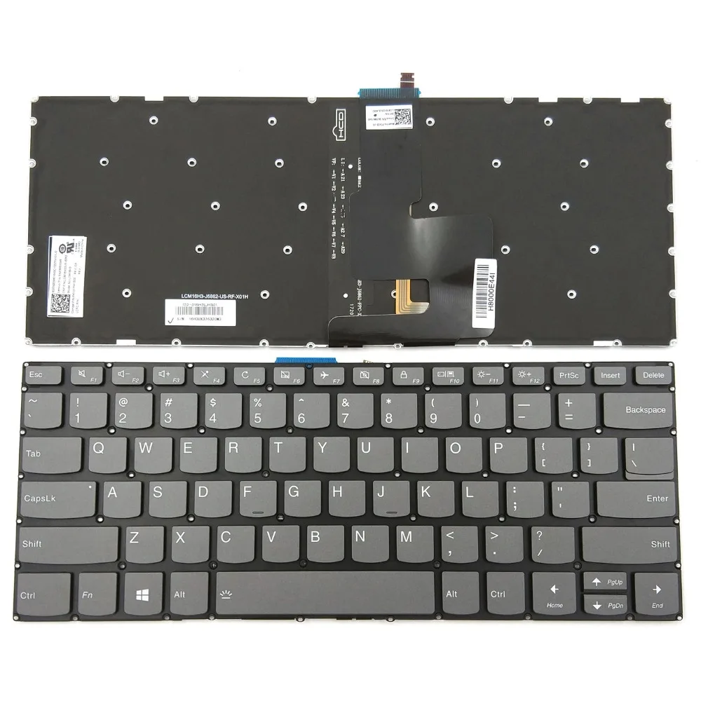 New Laptop Keyboard for Lenovo Yoga 520-14IKB Type 80X8 81C8 720-15IKB US Black With Backlit Without Frame
New Laptop Keyboard for Lenovo Yoga 520-14IKB Type 80X8 81C8 720-15IKB US Black With Backlit Without Frame