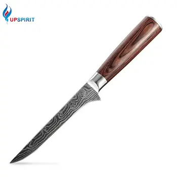 Upspirit 7Cr17 Stainless Steel 6"Boning Knife Damascus Pattern Meat Poultry Carving Cleaver Fruit Paring Bone Knife Kitchen Tool
Upspirit 7Cr17 Stainless Steel 6"Boning Knife Damascus Pattern Meat Poultry Carving Cleaver Fruit Paring Bone Knife Kitchen Tool