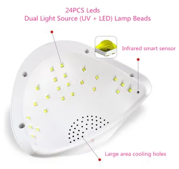 XIXI SUN5 Plus 48W UV LED Lamp Dual Hands Nail Lamp Curing UV LED Nail Gel Polish Nail Dryer With LCD Timer Display Sensor Tools
XIXI SUN5 Plus 48W UV LED Lamp Dual Hands Nail Lamp Curing UV LED Nail Gel Polish Nail Dryer With LCD Timer Display Sensor Tools