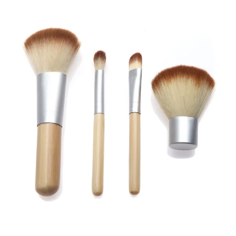 4pcs Professional Portable Natural Makeup Brush with Bamboo Handle Face Eye Shadow Foundation Blush Brush Tool
4pcs Professional Portable Natural Makeup Brush with Bamboo Handle Face Eye Shadow Foundation Blush Brush Tool