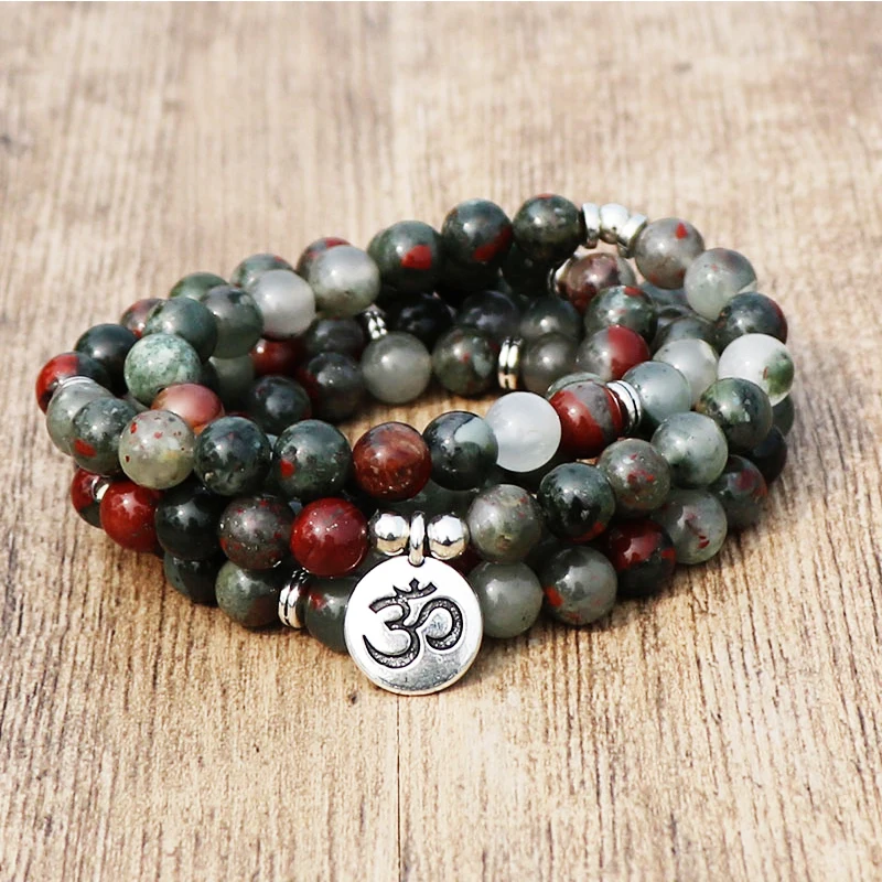 Vintage Jewelry Unisex Gift Yoga Reiki OM Bracelet or Necklace Women Natural Indian Bloodstone Stone Bracelet
Vintage Jewelry Unisex Gift Yoga Reiki OM Bracelet or Necklace Women Natural Indian Bloodstone Stone Bracelet