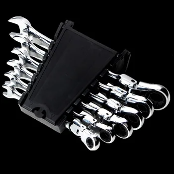 6 Pcs Multi Use Two Head Activity Ratchet Gear Wrench Set Flexible Open End Wrenches Repair Tools To Bike Torque Wrench Spanne
6 Pcs Multi Use Two Head Activity Ratchet Gear Wrench Set Flexible Open End Wrenches Repair Tools To Bike Torque Wrench Spanne
