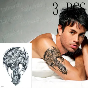 3pcs/lot new Flying dragon giant wings winding cross tattoo stickers arm body paint tattoo designs for men women cool designs
3pcs/lot new Flying dragon giant wings winding cross tattoo stickers arm body paint tattoo designs for men women cool designs