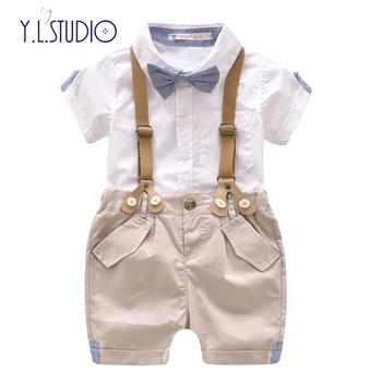 Toddler Boys Clothing Set Summer Baby Suit Shorts Shirt 1 2 3 4 Year Children Kid Clothes Formal Wedding Party Costume Tie Bib
Toddler Boys Clothing Set Summer Baby Suit Shorts Shirt 1 2 3 4 Year Children Kid Clothes Formal Wedding Party Costume Tie Bib