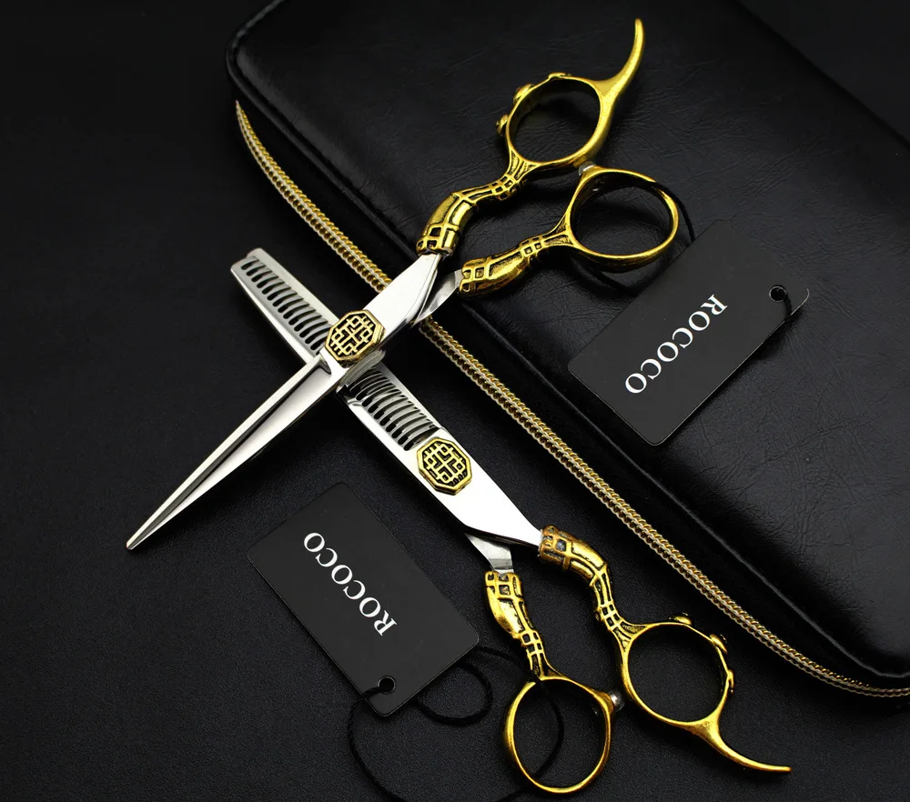 High Quality 6 Inch Japan 440C Steel Professional hairdresser's scissors Hair Thinning cut cissors Barber Shears Hairdresser
High Quality 6 Inch Japan 440C Steel Professional hairdresser's scissors Hair Thinning cut cissors Barber Shears Hairdresser
