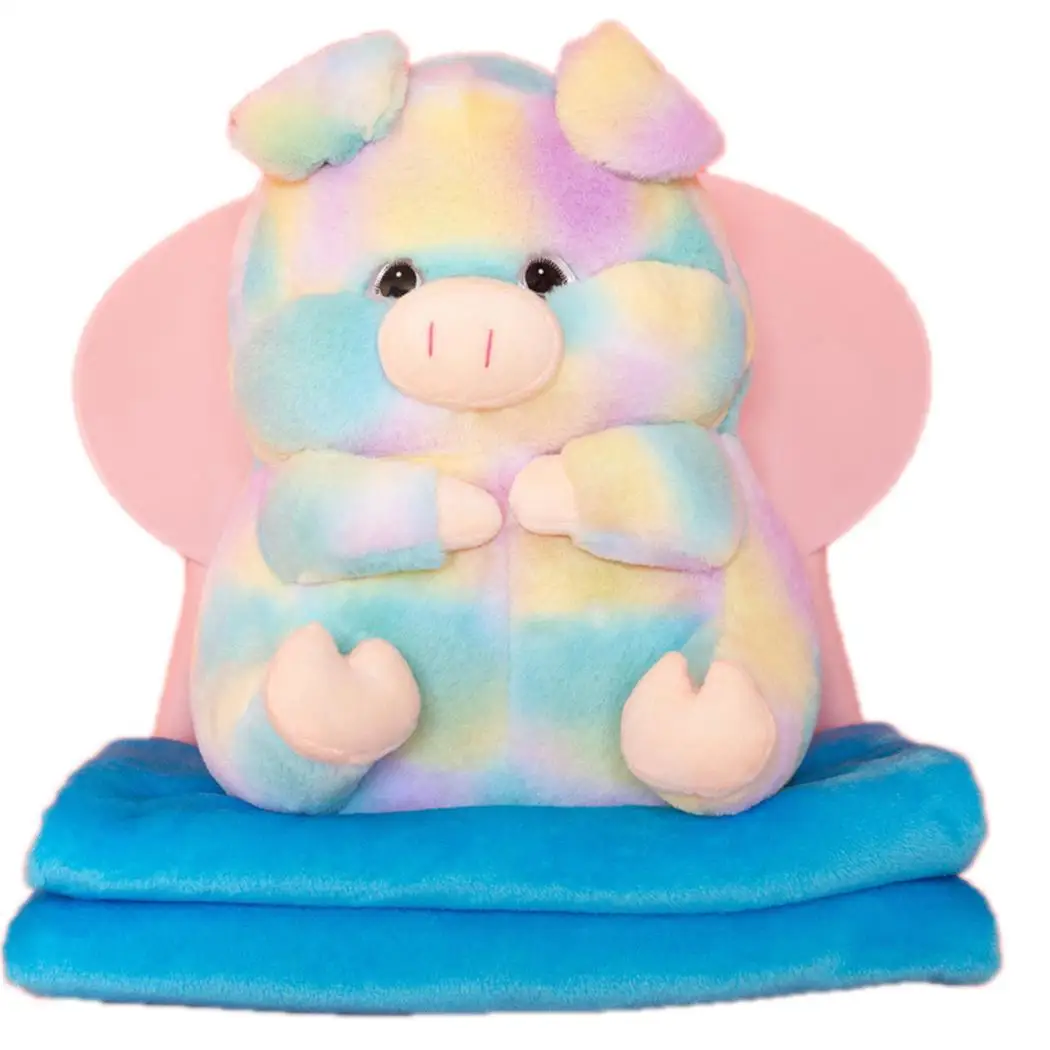 3 In 1 Mascot Pig Shaped Hand Warming Plush Cushion Winter Multi-function Colorful Soft Pillow Blanket Home Office Waist Pillow
3 In 1 Mascot Pig Shaped Hand Warming Plush Cushion Winter Multi-function Colorful Soft Pillow Blanket Home Office Waist Pillow