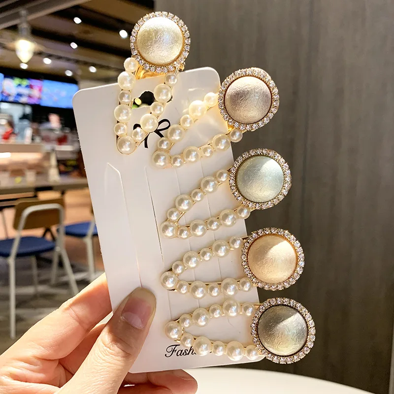 Korean Pearl Elegant Women Barrettes Hair Clip Geometric Alloy Hairgrips Handmade Fashion Girls Hair Accessories
Korean Pearl Elegant Women Barrettes Hair Clip Geometric Alloy Hairgrips Handmade Fashion Girls Hair Accessories