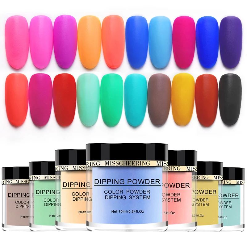 Nail art dipping powder 20 colors matte effect pigment powder green pink blue DIY nail decoration Acrylic nail dip powder MZ125
Nail art dipping powder 20 colors matte effect pigment powder green pink blue DIY nail decoration Acrylic nail dip powder MZ125