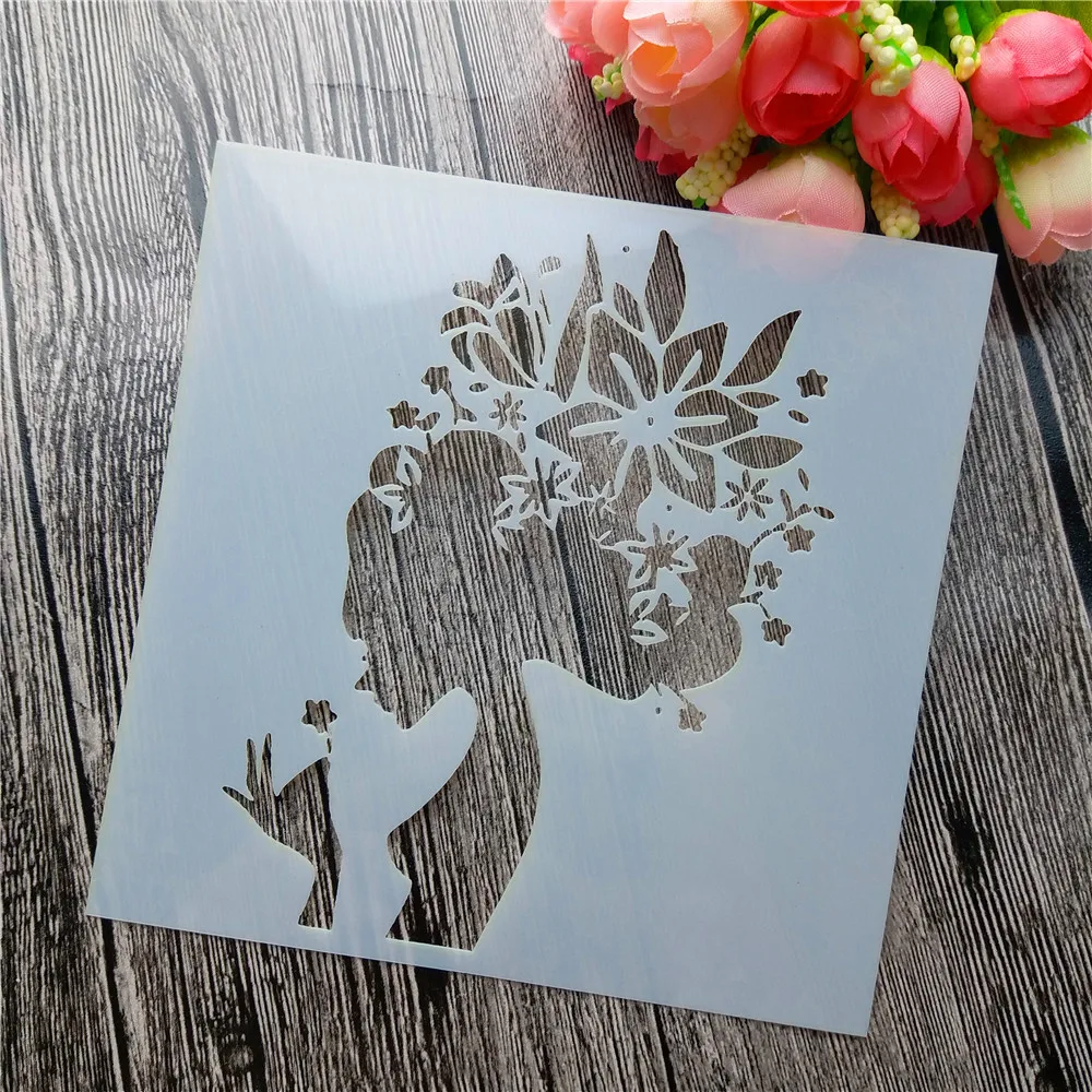 Scrapbooking tool card DIY album masking spray painted template drawing cake stencils laser cut templates flower girl ST06
Scrapbooking tool card DIY album masking spray painted template drawing cake stencils laser cut templates flower girl ST06