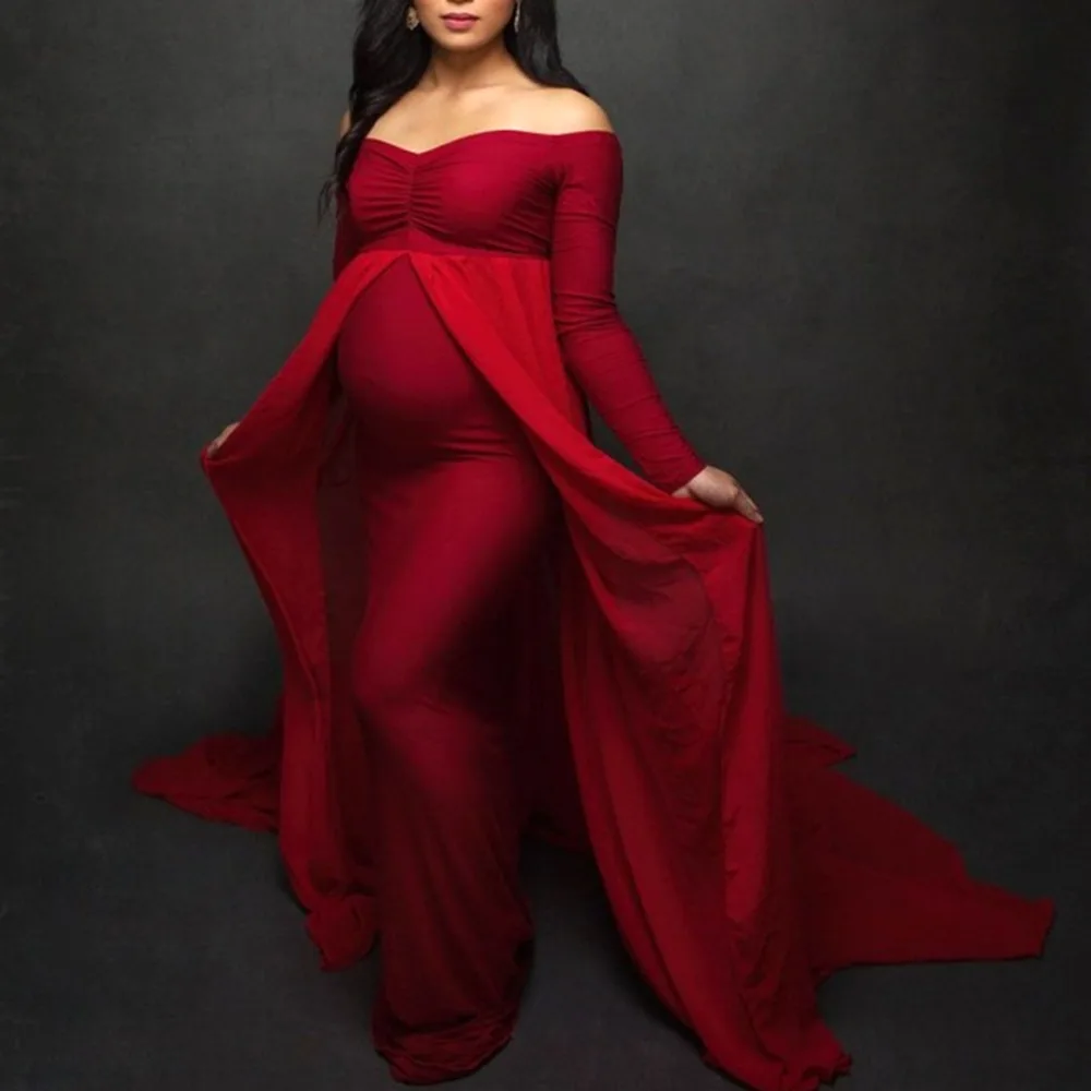 Long Maxi Off Shoulders V Neck Maternity Gown New Summer Women Pregants Dress Sexy Photography Props Dresses
Long Maxi Off Shoulders V Neck Maternity Gown New Summer Women Pregants Dress Sexy Photography Props Dresses