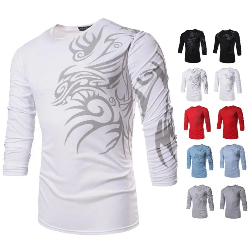 20161 Hot Men's Cool T-Shirt Dragon Print T Shirt Long Sleeve Casual Tops Slim Loose Fit Tees Fashion Brand New TX71 F
20161 Hot Men's Cool T-Shirt Dragon Print T Shirt Long Sleeve Casual Tops Slim Loose Fit Tees Fashion Brand New TX71 F