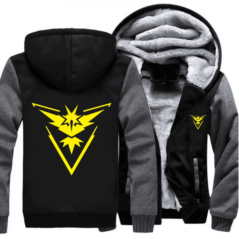 US size for Men Hoodies Pokemon Team Valor Team Mystic Team Instinct Cosplay Jacket Sweatshirts Thicken Hoodie Zipper Coat
US size for Men Hoodies Pokemon Team Valor Team Mystic Team Instinct Cosplay Jacket Sweatshirts Thicken Hoodie Zipper Coat
