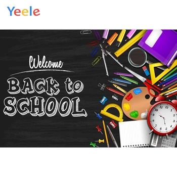 Yeele Back to School Blackboard Pencils Clock Notebook Photography Background Photographic Customized Backdrops for Photo Studio
Yeele Back to School Blackboard Pencils Clock Notebook Photography Background Photographic Customized Backdrops for Photo Studio