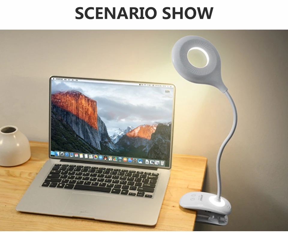 Eye Protection Table Lamp Light Touch Switch Dimmable USB Rechargeable (12)