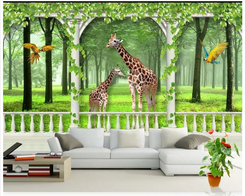 Custom 3d photo wallpaper 3d wall murals wallpaper The giraffe 3 d TV setting wall paper 3d living room wallpaper home decor
Custom 3d photo wallpaper 3d wall murals wallpaper The giraffe 3 d TV setting wall paper 3d living room wallpaper home decor