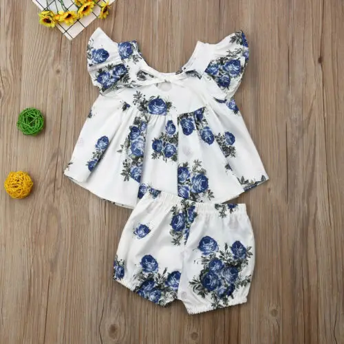 Baby Girl Kids Summer Floral Newborn Outfits Clothes T-shirt Tops+Shorts Pants 2PCS Set
Baby Girl Kids Summer Floral Newborn Outfits Clothes T-shirt Tops+Shorts Pants 2PCS Set