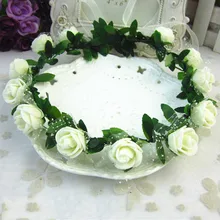 New Fashion Women Wedding Rose Flower Wreath Headband Floral Garlands Hairband Flower Crown Hair Accessories
New Fashion Women Wedding Rose Flower Wreath Headband Floral Garlands Hairband Flower Crown Hair Accessories