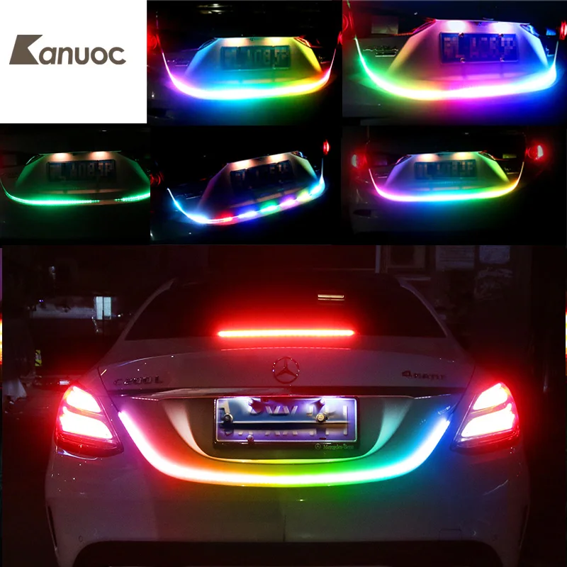 Colorful Flowing Type LED Strip Light Car Trunk DRL Side Turn Signal Rear Light For Mercedes Benz W202 W210 CLK W205 W213 W212
Colorful Flowing Type LED Strip Light Car Trunk DRL Side Turn Signal Rear Light For Mercedes Benz W202 W210 CLK W205 W213 W212