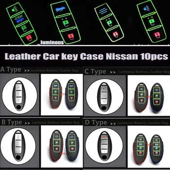 Car key Buttons leather Luminous Car Key Fob Cover Case bag 10pcs For Nissan Teana Sylphy Qashqai Livina Rogue 350Z 370Z X-Tail
Car key Buttons leather Luminous Car Key Fob Cover Case bag 10pcs For Nissan Teana Sylphy Qashqai Livina Rogue 350Z 370Z X-Tail