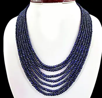 Beautiful 7 Rows Natural 2x4mm Blue Faceted Gems Beads Necklace 17-23"
Beautiful 7 Rows Natural 2x4mm Blue Faceted Gems Beads Necklace 17-23"