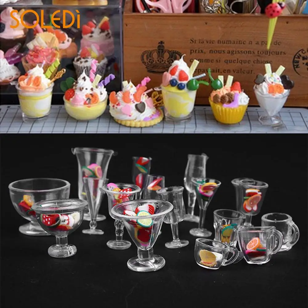 Dollhouse Miniature Cups Toy Clear Ice Cream Sundae Cup Dollhouse Miniatures Clay Containers Creative Mini Wine Cups 17pcs/Set
Dollhouse Miniature Cups Toy Clear Ice Cream Sundae Cup Dollhouse Miniatures Clay Containers Creative Mini Wine Cups 17pcs/Set