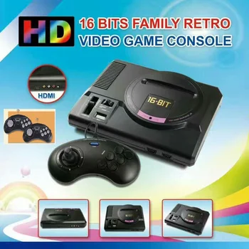 HD TV Video Game Console For 16 Bit Games Retro Game Console with HDMI Output 2 Wireless + 1 Wired Gamepads+1 Free 18 in 1 Card
HD TV Video Game Console For 16 Bit Games Retro Game Console with HDMI Output 2 Wireless + 1 Wired Gamepads+1 Free 18 in 1 Card