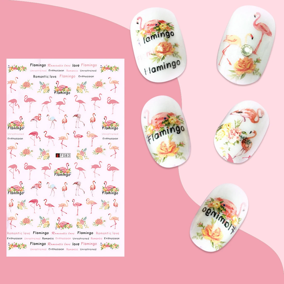 Coconut Tree Palm Water Decals Tropical Series Nail Art Stickers 1PCS 3D Flamingo Design Adesivos Water Transfer Nails Sticker
Coconut Tree Palm Water Decals Tropical Series Nail Art Stickers 1PCS 3D Flamingo Design Adesivos Water Transfer Nails Sticker