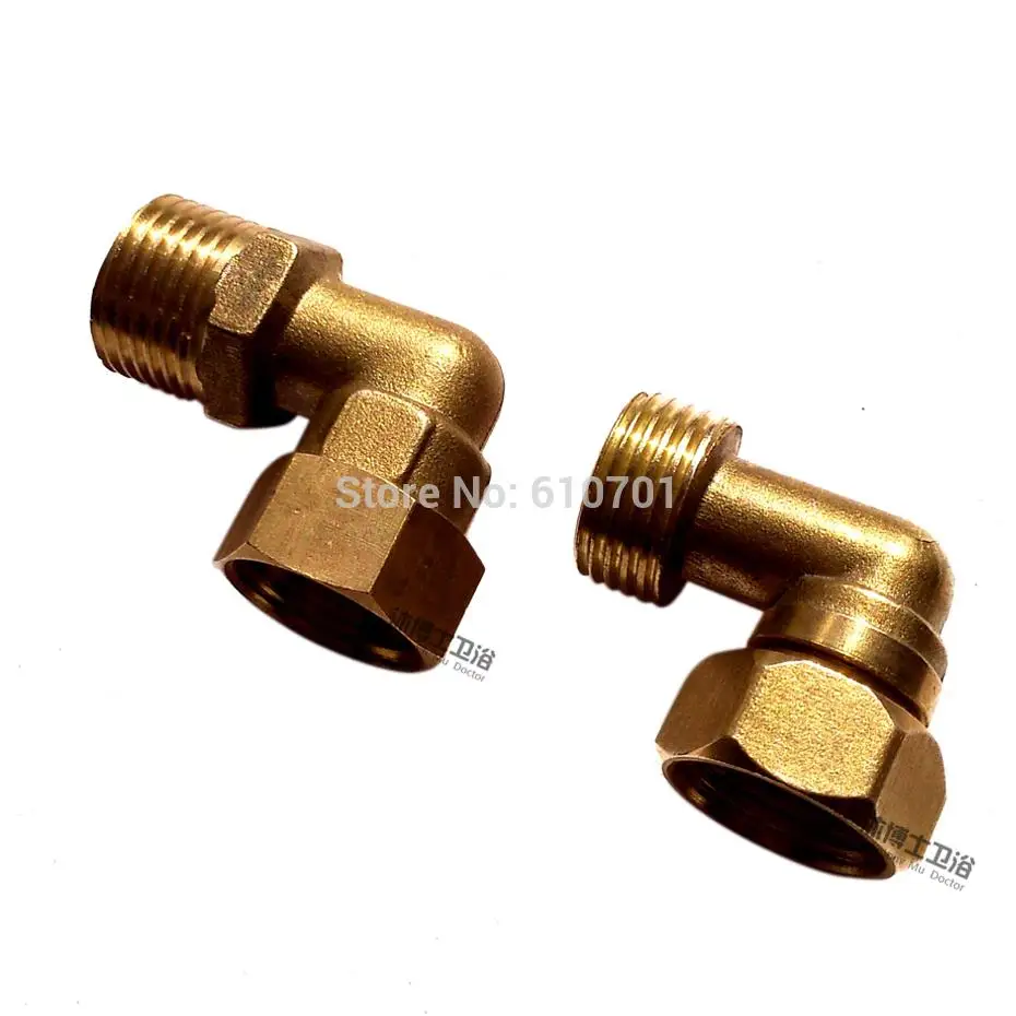 2pcs DN15 1/2" Male x 1/2" Female or DN20 3/4" Male x 3/4"Female DN25 1"x 1"Swivel Brass/Nickel Plated Elbow Water Pipe Fitting
2pcs DN15 1/2" Male x 1/2" Female or DN20 3/4" Male x 3/4"Female DN25 1"x 1"Swivel Brass/Nickel Plated Elbow Water Pipe Fitting