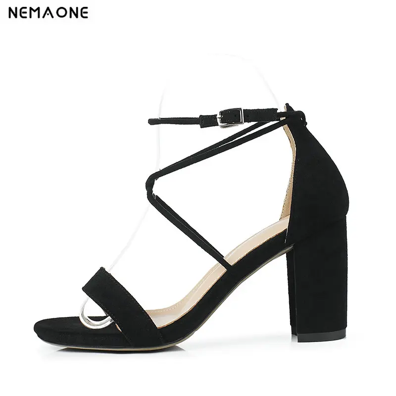NEMAONE High Heel Sandals Womens Cover Heel Female Sandals Fashion Big Size 34-43 Ladies Stilettos Party Prom Womens Shoes
NEMAONE High Heel Sandals Womens Cover Heel Female Sandals Fashion Big Size 34-43 Ladies Stilettos Party Prom Womens Shoes
