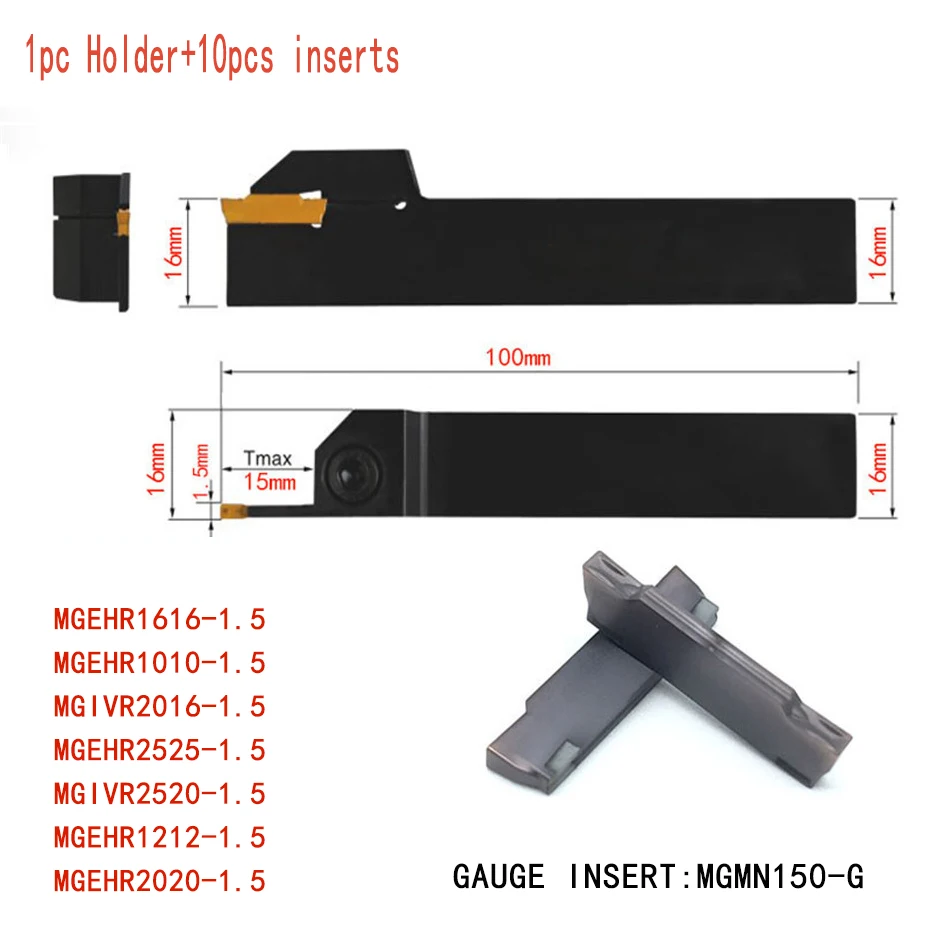 1PCS Boring Tool+10PCS MGMN150 High quality Grooving Inserts MGEHR1616-1.5 MGEHR1010-1.5 MGIVR2016-1.5 CNC Lathe Turning tool
1PCS Boring Tool+10PCS MGMN150 High quality Grooving Inserts MGEHR1616-1.5 MGEHR1010-1.5 MGIVR2016-1.5 CNC Lathe Turning tool