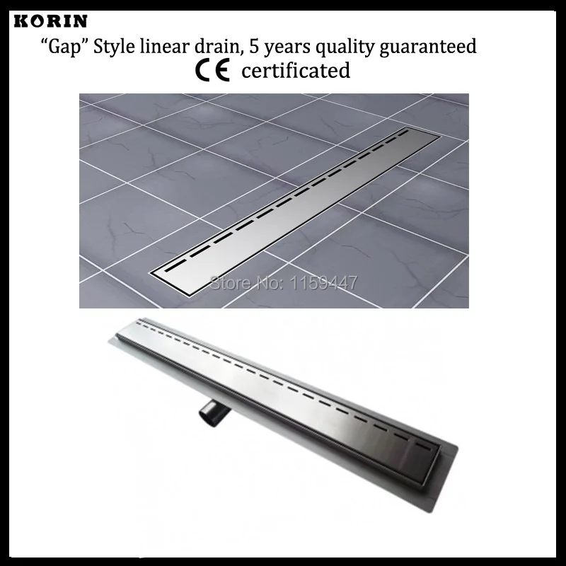 

700mm "Gap" Style Stainless Steel 304 Linear Shower Drain, Horizontal Drain, Floor Waste, Deodorant Shower Channel