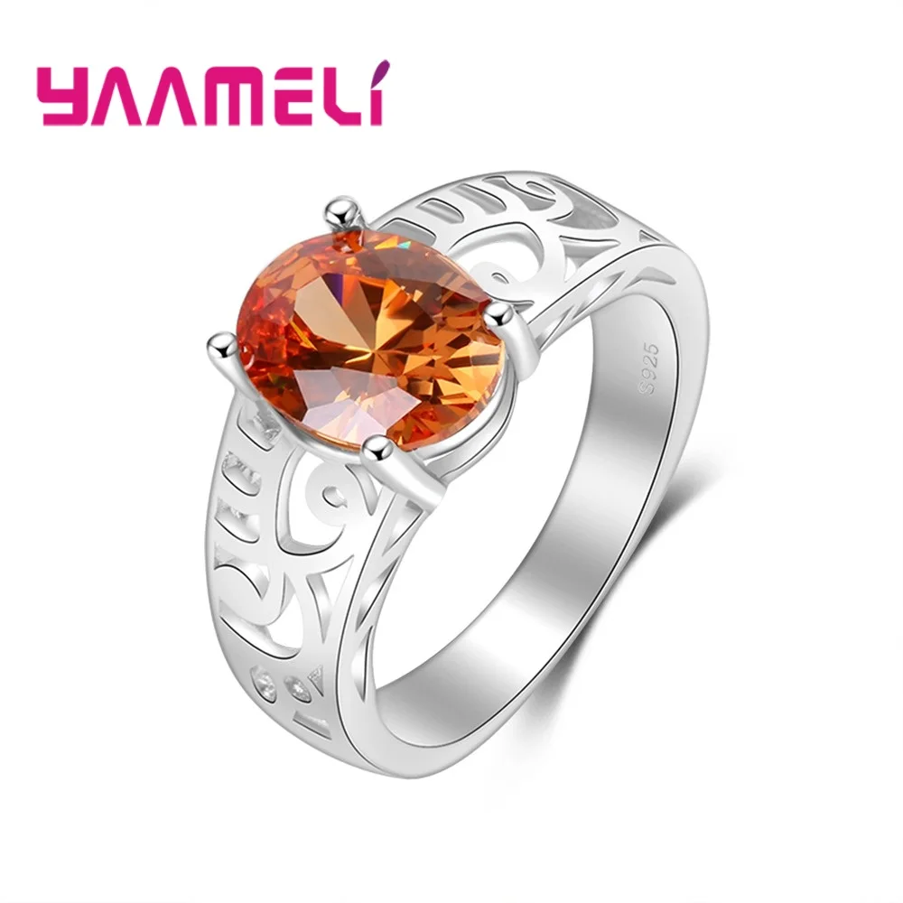 Top Quality Hollow Design 925 Sterling Silver Wedding Rings Bague For Women Luxury Orange Color Zircon Stone Gifts
Top Quality Hollow Design 925 Sterling Silver Wedding Rings Bague For Women Luxury Orange Color Zircon Stone Gifts