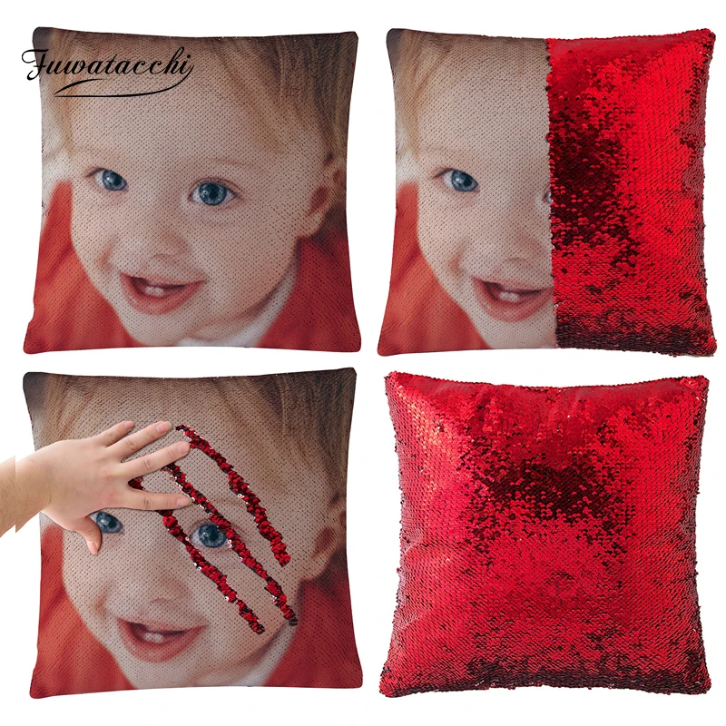 Fuwatacchi Customize Picture Mermaid Sequin Cushion Cover Private Customized Pillowcase Pictures On Pillow Case Home Decor
Fuwatacchi Customize Picture Mermaid Sequin Cushion Cover Private Customized Pillowcase Pictures On Pillow Case Home Decor