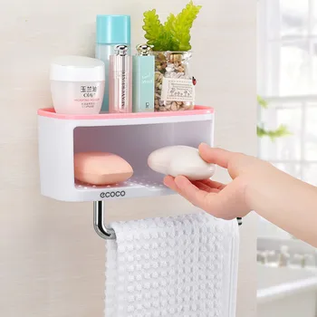 Creative toilet-free perforated soap rack sucker drain large double-layer soap shelf wall-mounted soap box LM12191828
Creative toilet-free perforated soap rack sucker drain large double-layer soap shelf wall-mounted soap box LM12191828