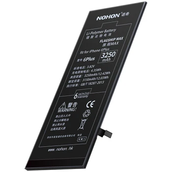 Original NOHON Accumulator 3250mAh Li-Polymer Flagship Battery For Apple iphone 6 Plus 6PLUS With Dismantling machine tools
Original NOHON Accumulator 3250mAh Li-Polymer Flagship Battery For Apple iphone 6 Plus 6PLUS With Dismantling machine tools