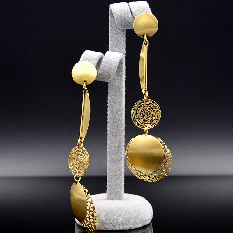 Sunny Jewelry Fashion Jewelry 2019 Women's Long Drop Dangle Earrings Exquisite Jewelry Moon Circle For Wedding Party Daily Gift
Sunny Jewelry Fashion Jewelry 2019 Women's Long Drop Dangle Earrings Exquisite Jewelry Moon Circle For Wedding Party Daily Gift