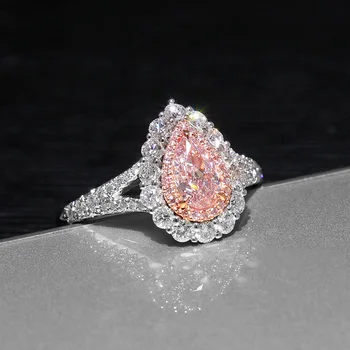 Genuine high quality Pink lovely Puls Drop shaped simulation Moissanite wedding engagement Woman's ring Free shipping JZ249
Genuine high quality Pink lovely Puls Drop shaped simulation Moissanite wedding engagement Woman's ring Free shipping JZ249