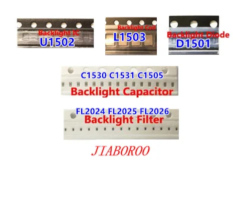 2sets for iPhone 6 6plus Backlight solutions Kit IC U1502 +coil L1503 +diode D1501 +Capacitor C1530 31 C1505 filter FL2024-26
2sets for iPhone 6 6plus Backlight solutions Kit IC U1502 +coil L1503 +diode D1501 +Capacitor C1530 31 C1505 filter FL2024-26