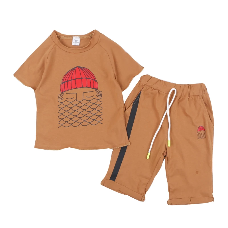 2019 new children's summer cotton trendy cartoon suit. Boys and girls sports and leisure short-sleeved T-shirt + shorts.
2019 new children's summer cotton trendy cartoon suit. Boys and girls sports and leisure short-sleeved T-shirt + shorts.