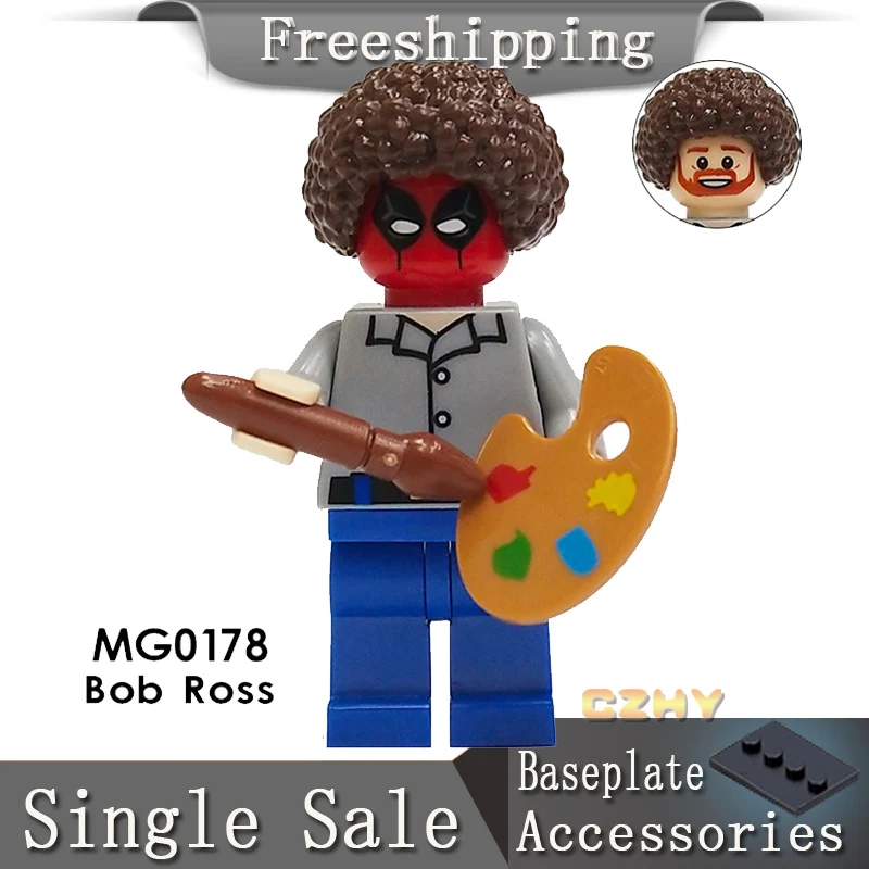 MG0178 Bob Ross Famous Painter Freddie Mercury Michael Jackson Kiss Band Elvis Presley Building Blocks Kids Kiss Toys
MG0178 Bob Ross Famous Painter Freddie Mercury Michael Jackson Kiss Band Elvis Presley Building Blocks Kids Kiss Toys
