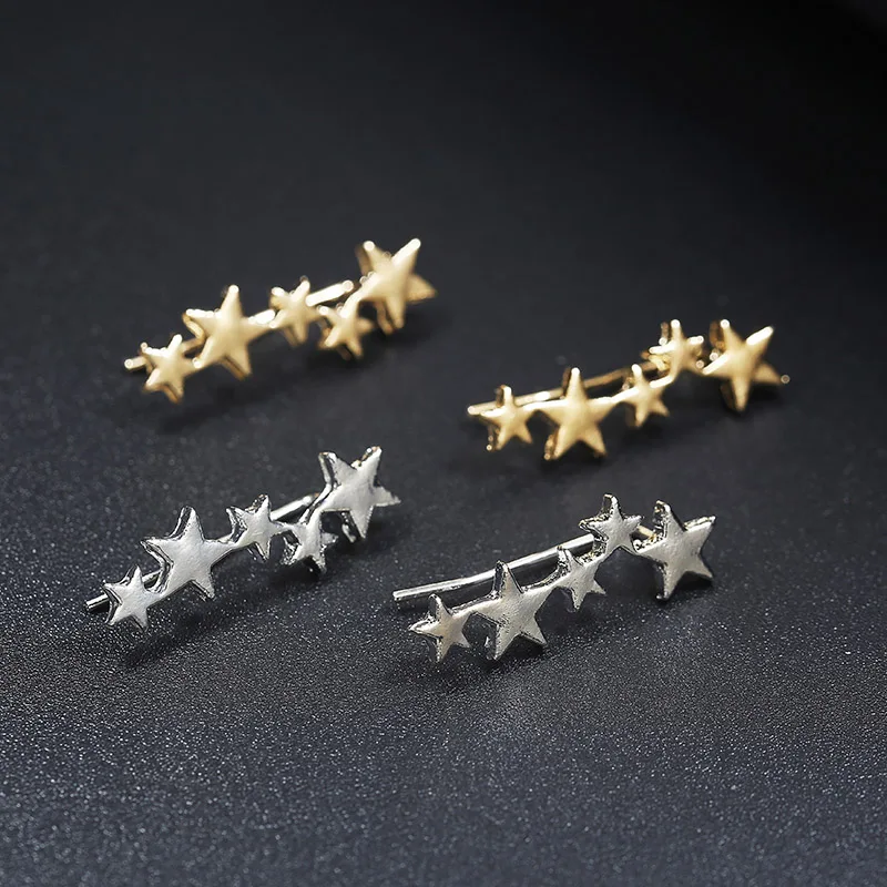 New Five-Pointed Star Earrings Personality Korean Style Design Stars Earrings Female Simple Charm Party Jewelry Wholesale
New Five-Pointed Star Earrings Personality Korean Style Design Stars Earrings Female Simple Charm Party Jewelry Wholesale